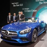 Mercedes SL - Blue - Front and side