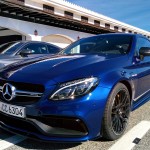 C-Class Coupe - Blue - Front and side