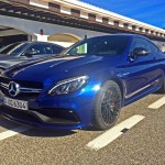 C-Class Coupe - Blue - Front and side